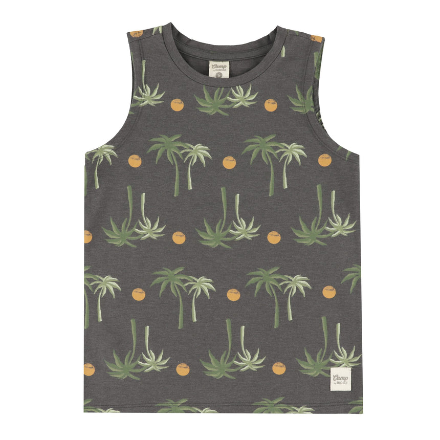 Camisole Palmier 2-8ans-Camp by Birdz-Charcoal-2-NAS-CLSPKB671-PA-CLÉMENT