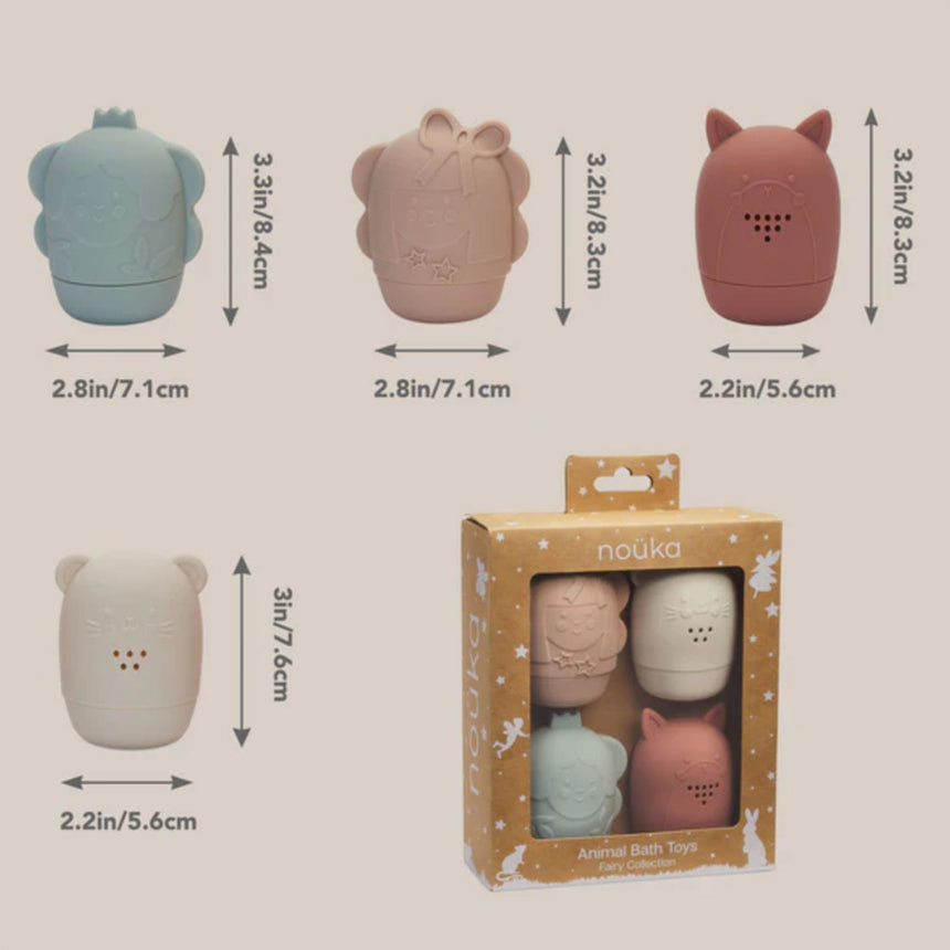 Jouets de Bain (4) Animaux Collection Fée - Fairy Sparkles-Nouka-NOU-FB01-CLÉMENT