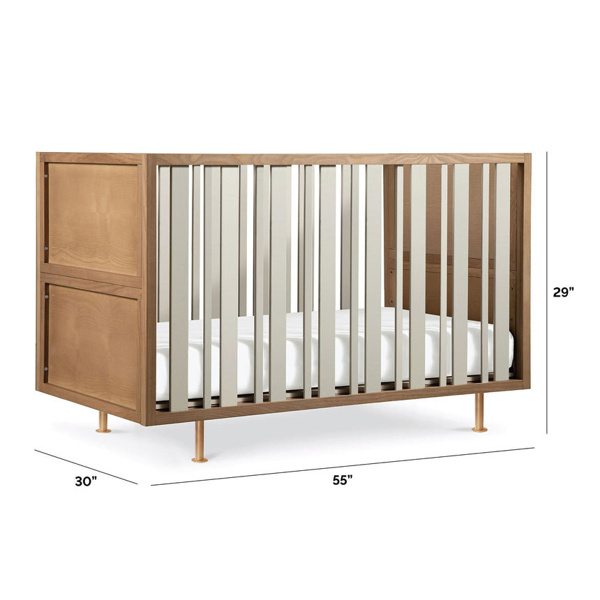 Couchette Novella avec kit de conversion - Frêne teinté / Ivoire-Nursery Works-NWS-NW15001AY-CLÉMENT