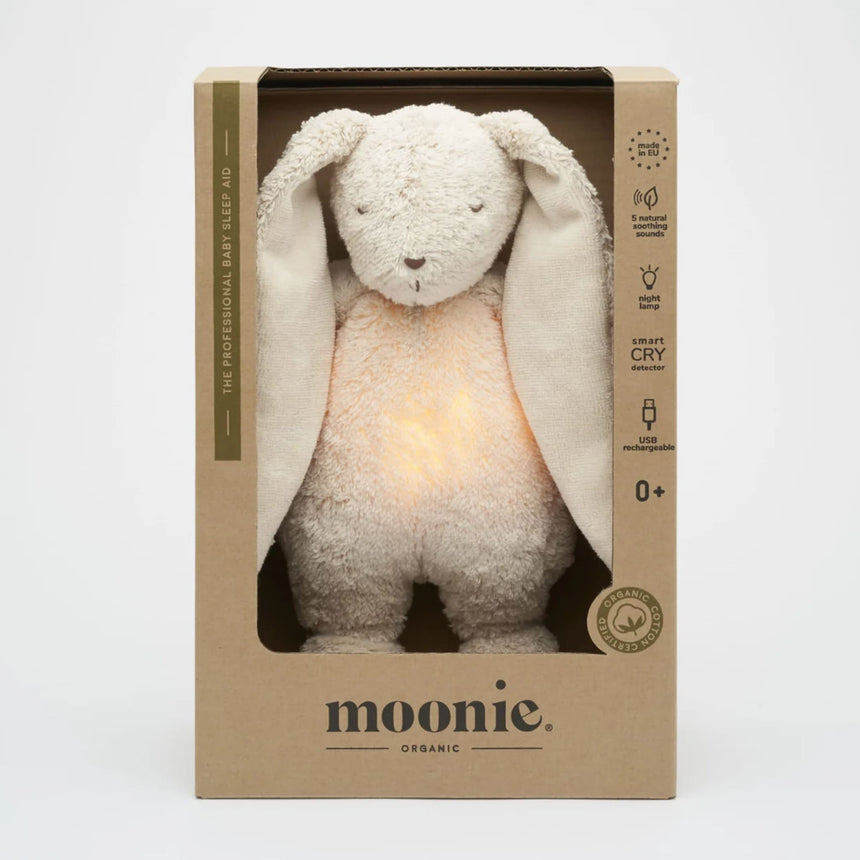 Peluche Sonore avec Veilleuse Moonie 2.0 - Lapin Sable-Moonie-OON-KSA2-CLÉMENT