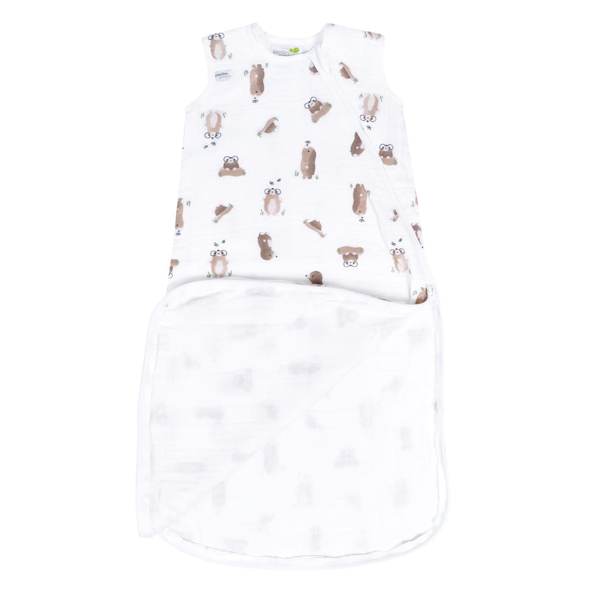 Sac de Nuit Mousseline 0-36mois - Taupe-Perlimpinpin-PE2-MS606A-TA-CLÉMENT