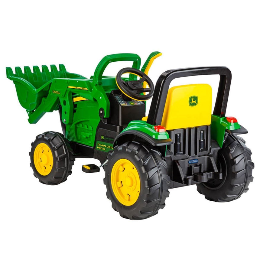 Gros Tracteur John Deere avec Chargeur Frontal - Vert et Jaune-Peg Perego-PEG-IGCD0553-CLÉMENT