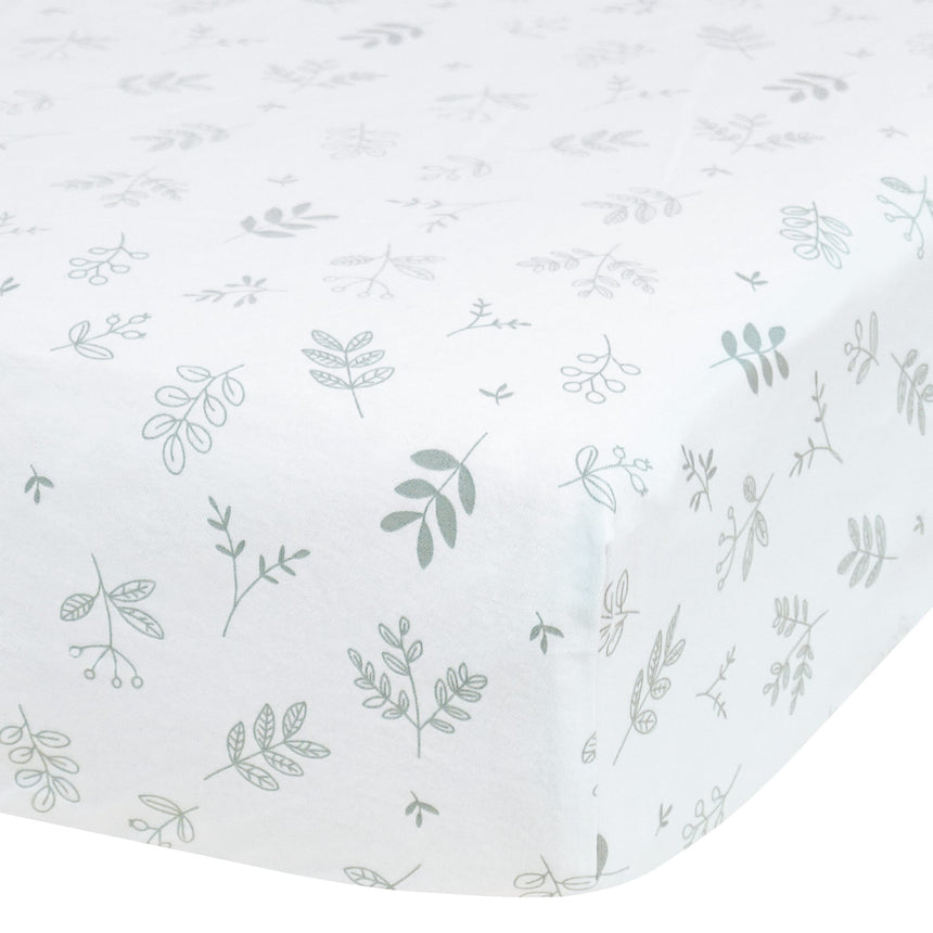 Drap Contour pour lit de Bébé - Feuillage-Perlimpinpin-PER-FL20A-FE-CLÉMENT