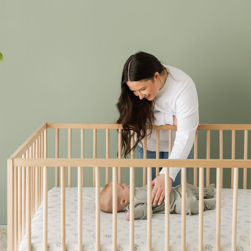 Drap Contour pour lit de Bébé - Feuillage-Perlimpinpin-PER-FL20A-FE-CLÉMENT
