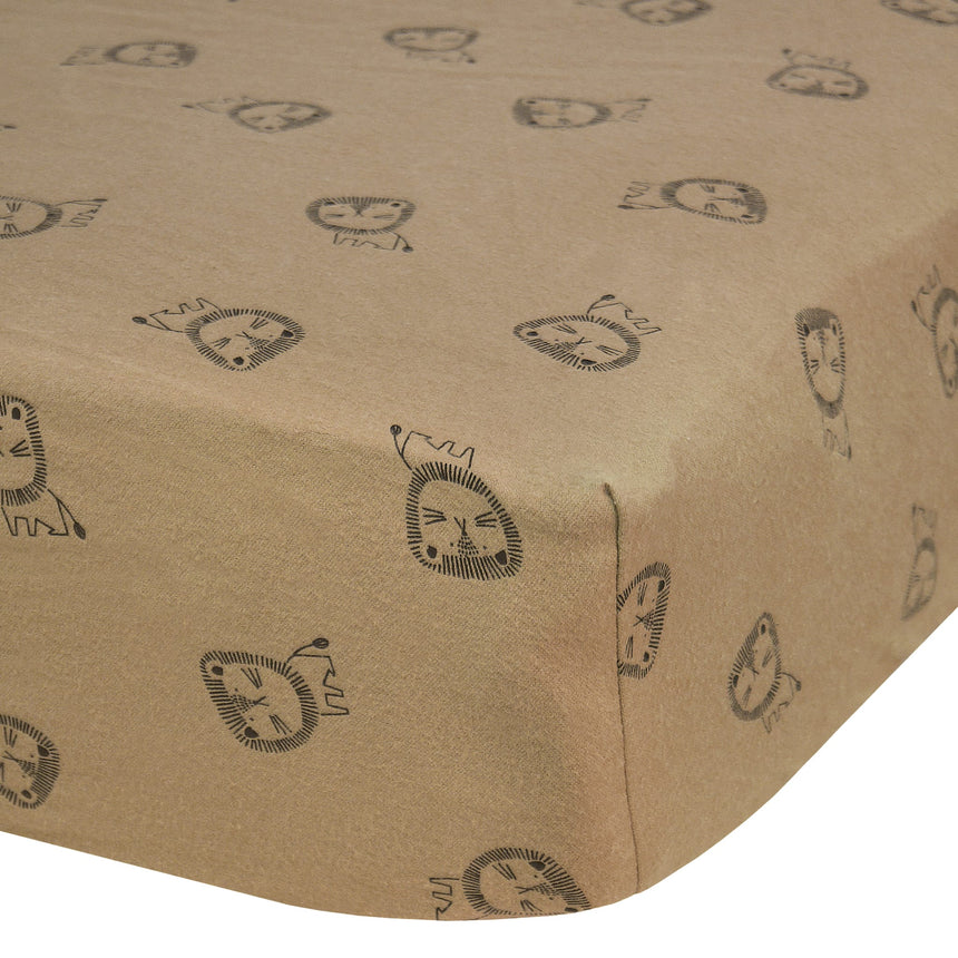 Drap Contour pour lit de Bébé - Lions-Perlimpinpin-PER-FL20A-LI-CLÉMENT