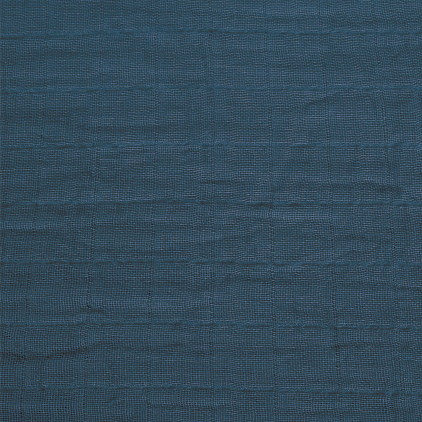 Couverture mousseline de coton - Bleu Marine-Perlimpinpin-PER-MS35-MA-CLÉMENT
