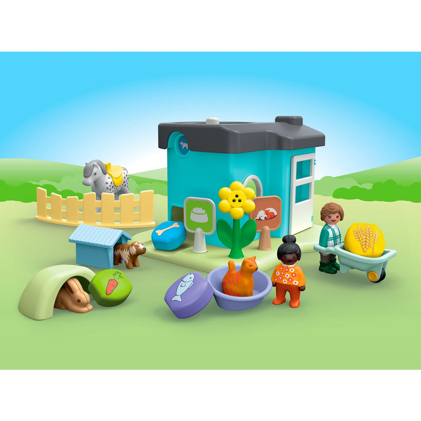 Playmobil Junior Maison des Animaux-Playmobil-PLM-71690-CLÉMENT