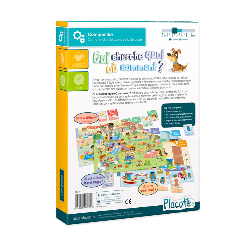 Qui Cherche Quoi Où Comment?-Placote-POT-PLA59-CLÉMENT