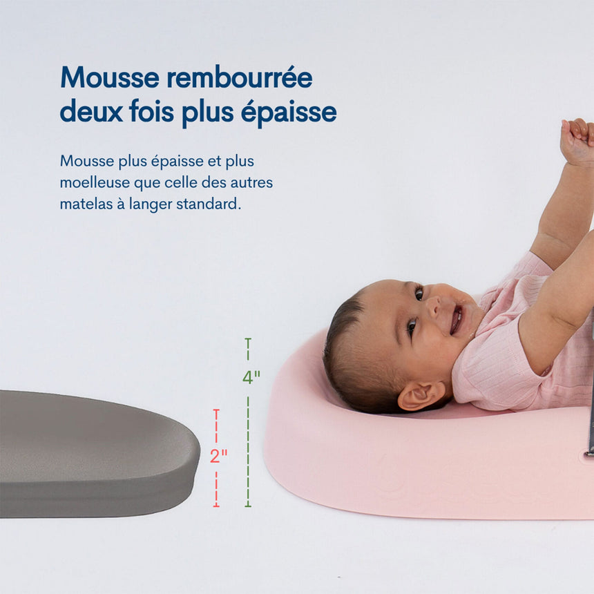 Matelas à langer facile à nettoyer - Rose-Upseat-UPS-803-CLÉMENT