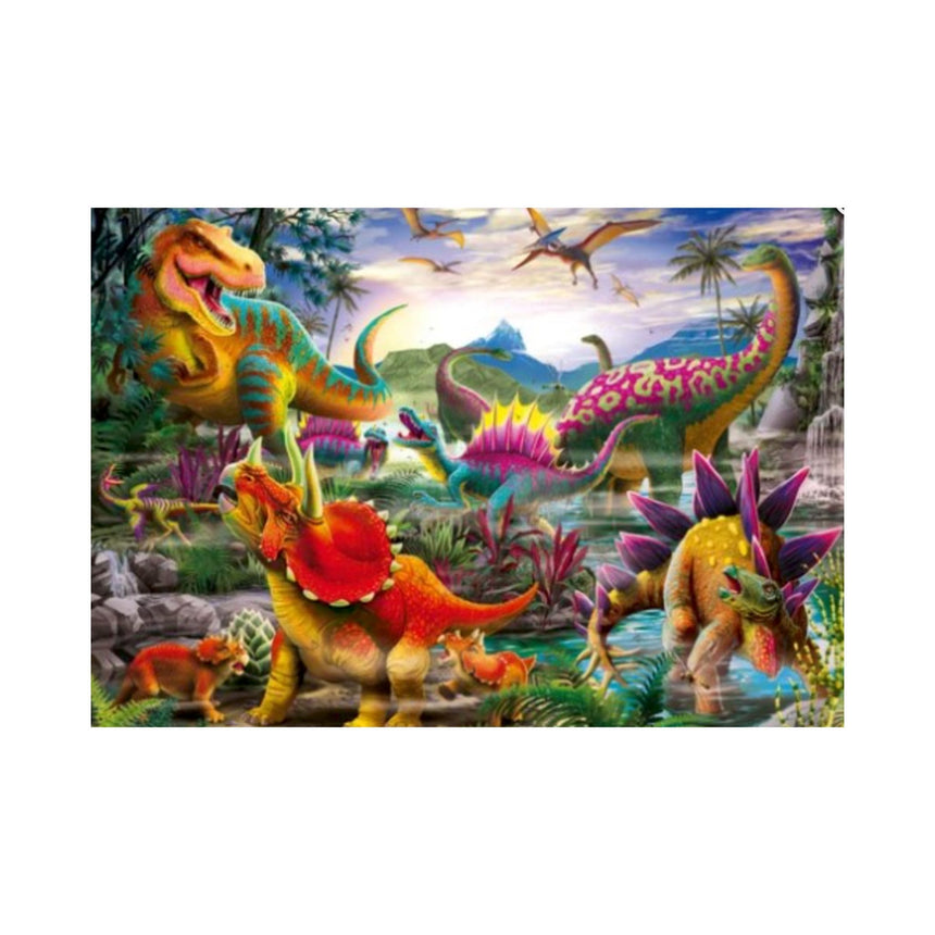 Casse-Tête Dinosaures Colorés-Ravensburger-RAV-05160-CLÉMENT