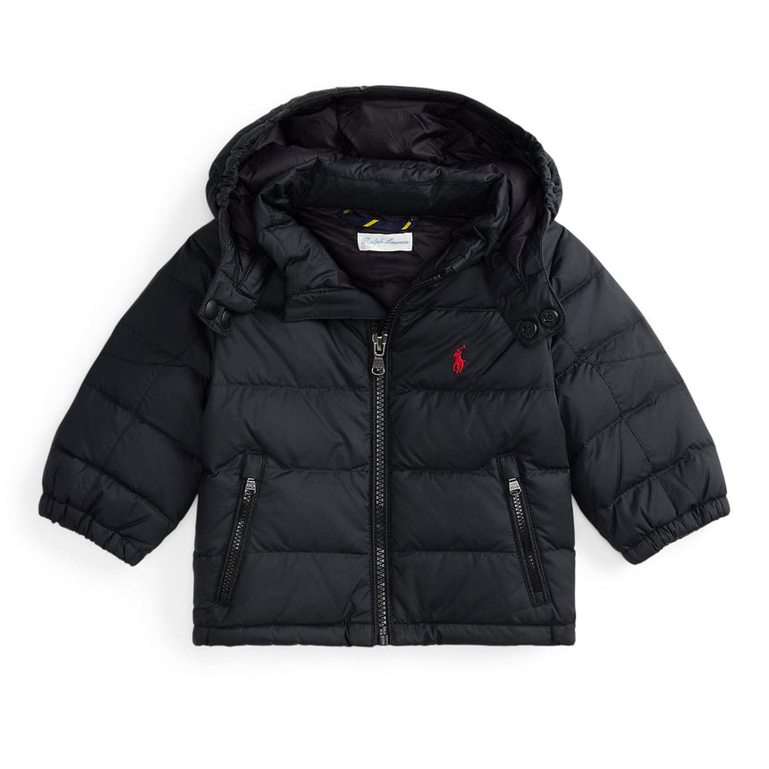 Manteau Duvet Nylon Recyclé 12-24mois-Polo Ralph Lauren-Noir-12 m-RLA-320969861001-CLÉMENT