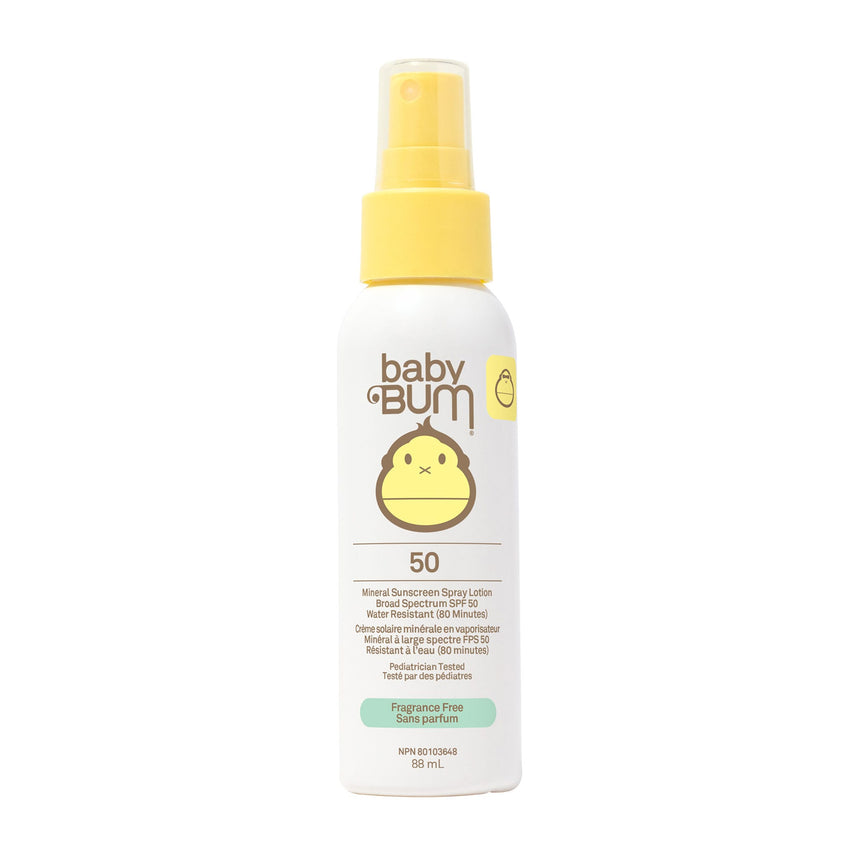 Crème Solaire Minéral Vaporisateur FPS 50 Sans Fragrance-Sunbum-SBU-35-52050-CLÉMENT