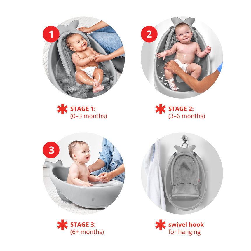 Bain 3 En 1 Smart Sling - Baleine Grise-Skip Hop-SKI-235060-CLÉMENT