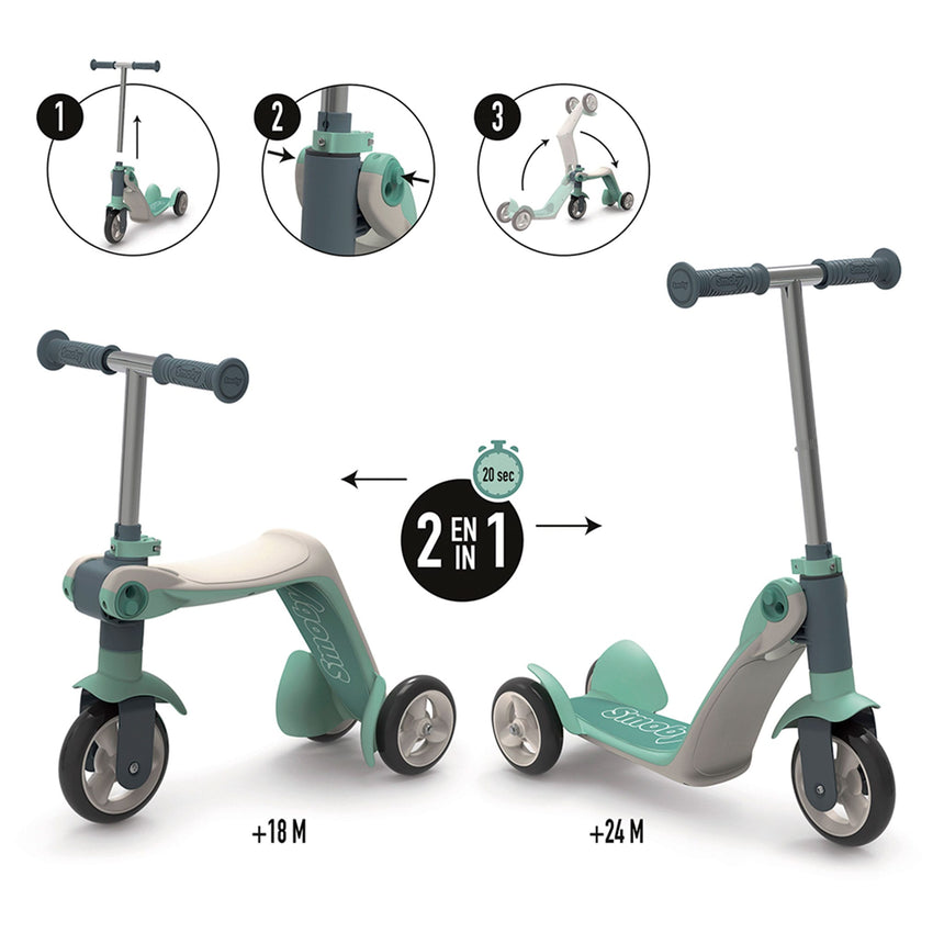 Trottinette Réversible 2-en-1-Smoby-SMO-892750615-CLÉMENT