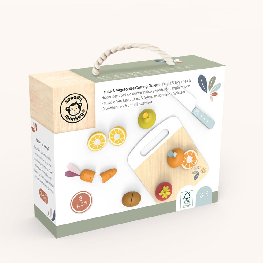 Fruits Et Légumes en Bois à Découper-Speedy Monkey-SPM-SP3013-CLÉMENT