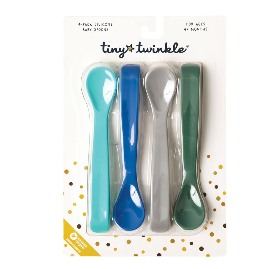 Cuillères en Silicone (4) - Vert-Tiny Twinkle-TIN-TT198-CLÉMENT