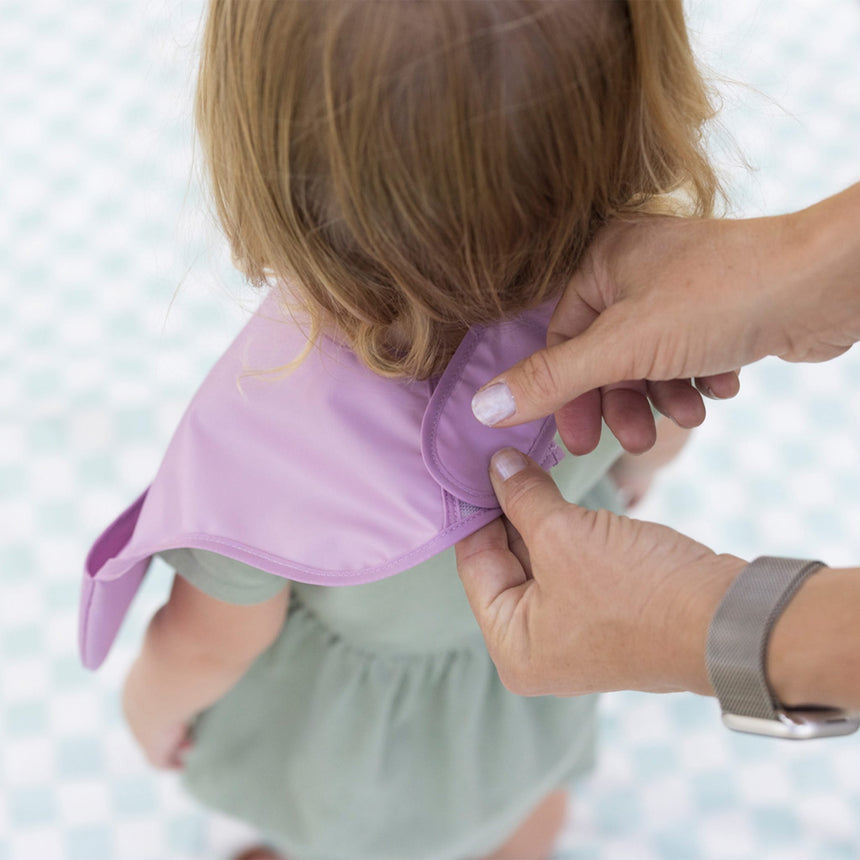 Bavoir Imperméable (2) - Lilas / Taupe-Tiny Twinkle-TIN-TT711-CLÉMENT