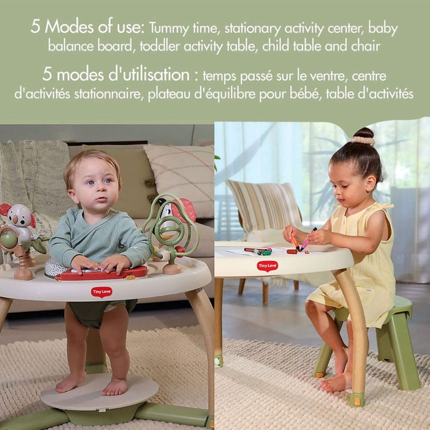 Exerciseur Centre d'Activités Stationnaire 5-en-1 Here I Grow - Boho Chic-Tiny Love-TLO-04202CBOHO-CLÉMENT