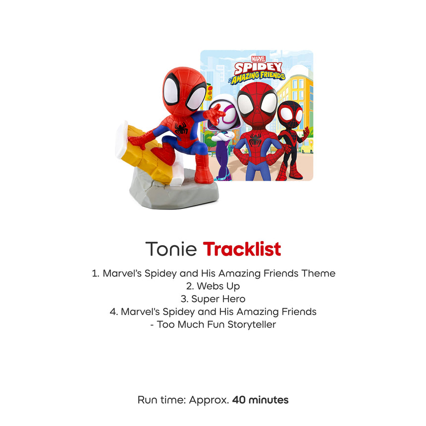 MARVEL Spidey and His Amazing Friends: Spidey Tonie Figurine (Anglais)-Tonies-TON-10001159-33-CLÉMENT