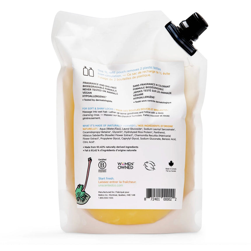 Shampoing Brillant + Savon - Recharge de 1L-The Unscented Company-TUC-TUC-KS-1-CLÉMENT