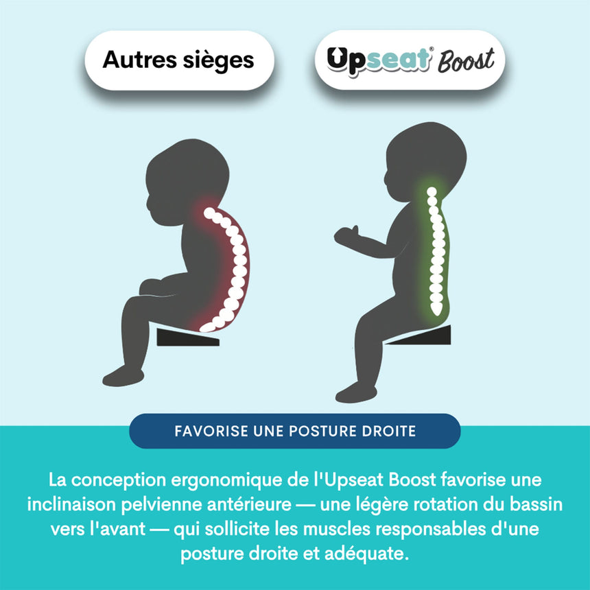 Siège d'appoint ergonomique Boost - Gris-Upseat-UPS-401-CLÉMENT