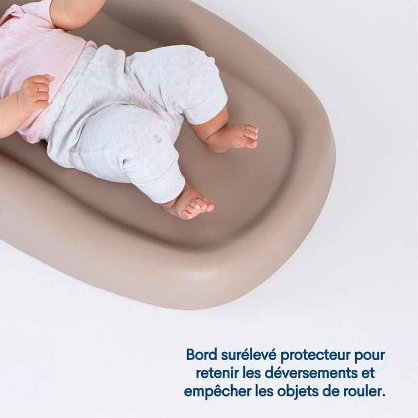 Matelas à langer facile à nettoyer - Taupe-Upseat-UPS-805-CLÉMENT