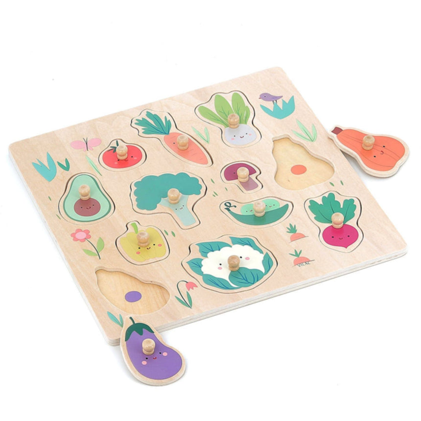 Casse-tête en Bois - Légumes Jardin-Vilac-VLC-V7101-CLÉMENT