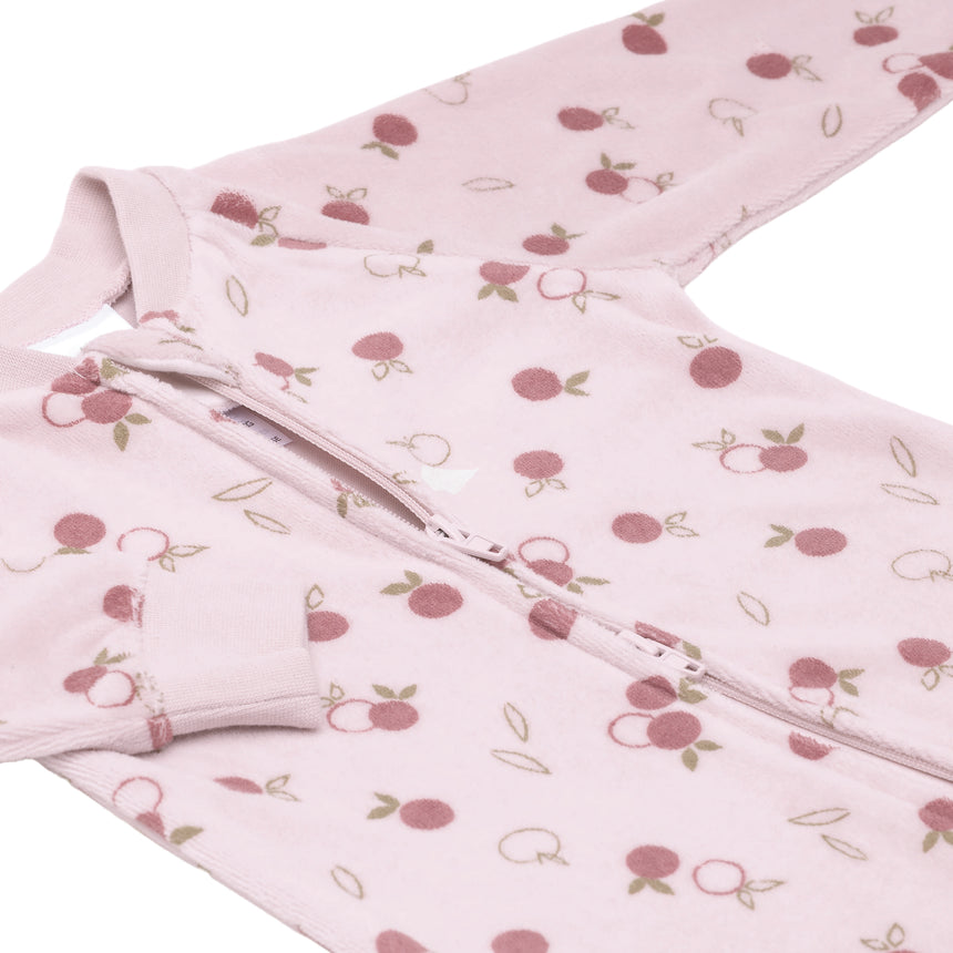 Pyjama Velours Pommes 0-24mois-Perlimpinpin-VPE-VL601-POM-CLÉMENT