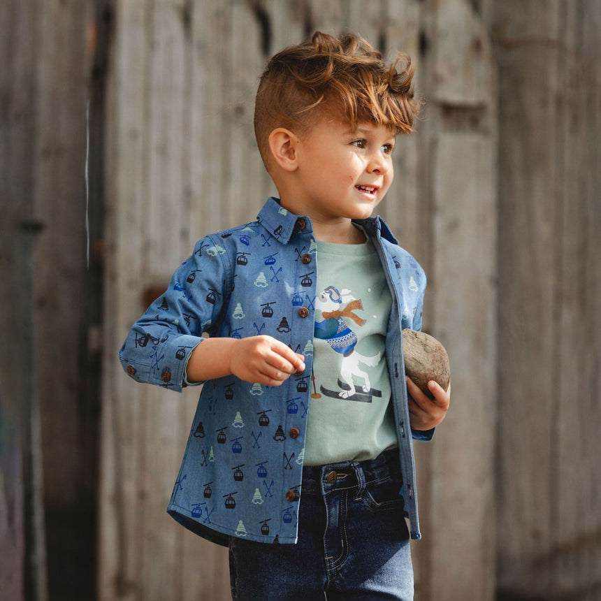 Chemise Ski 3-6ans-Deux par Deux-2X2-H20T15-CLÉMENT