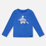 T-shirt Ski 3-6ans-Deux par Deux-Bleu Royal-3-2X2-H20T65-920-CLÉMENT