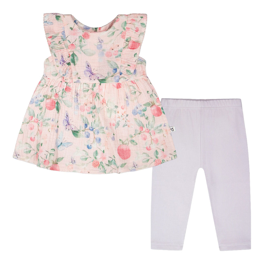 Ensemble Deux Pièces Myrtille 3-24mois-Deux par Deux-Rose-3 m-2X2-H30B11-059-CLÉMENT