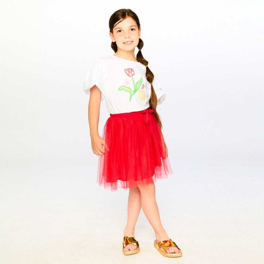 T-shirt Fleur Jonquilles 3-6ans-Deux par Deux-2X2-H30H71-100B-CLÉMENT