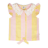 Blouse Marguerites 7-10ans-Deux par Deux-Rose-7-2X2-H30I15-137C-CLÉMENT