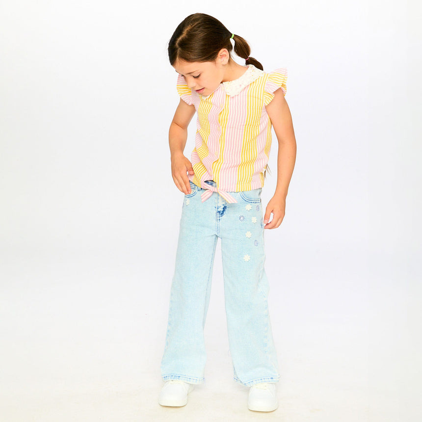 Blouse Marguerites 7-10ans-Deux par Deux-2X2-H30I15-137C-CLÉMENT