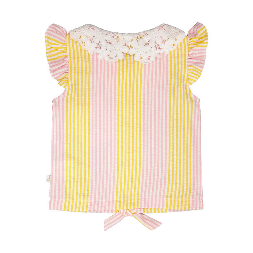 Blouse Marguerites 7-10ans-Deux par Deux-2X2-H30I15-137C-CLÉMENT
