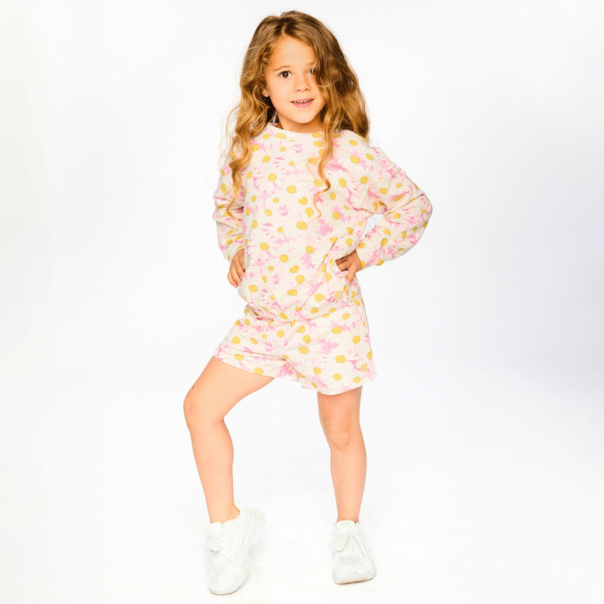 Short Ouaté Marguerites 3-6ans-Deux par Deux-2X2-H30I26-136B-CLÉMENT