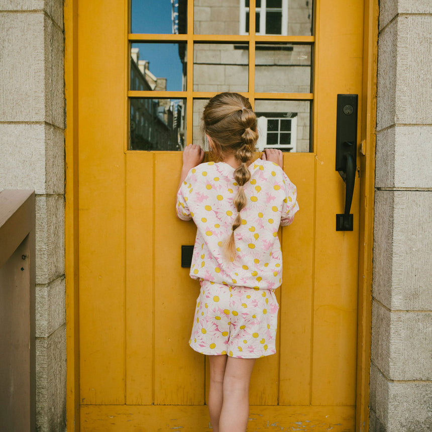 Gilet Ouaté Marguerites 3-6ans-Deux par Deux-2X2-H30I30-136B-CLÉMENT