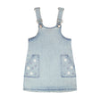 Robe Salopette Marguerites7-10ans-Deux par Deux-Denim-7-2X2-H30I41-1250C-CLÉMENT