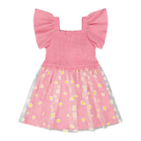 Robe Marguerites 7-10ans-Deux par Deux-Rose-7-2X2-H30I87-6240C-CLÉMENT