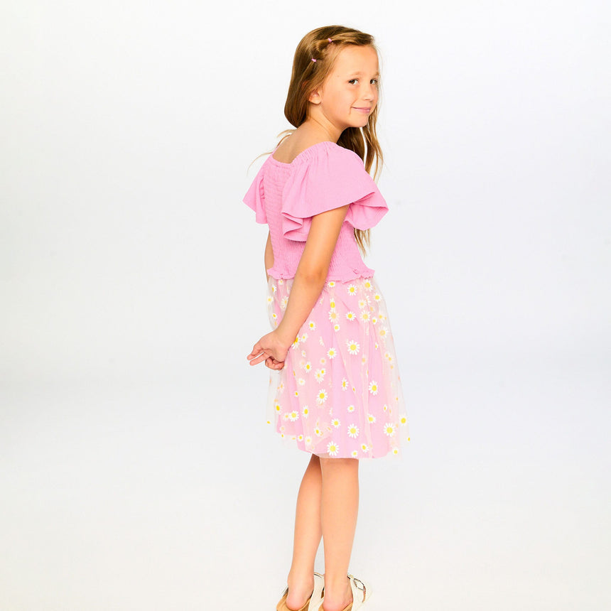 Robe Marguerites 7-10ans-Deux par Deux-2X2-H30I87-6240C-CLÉMENT