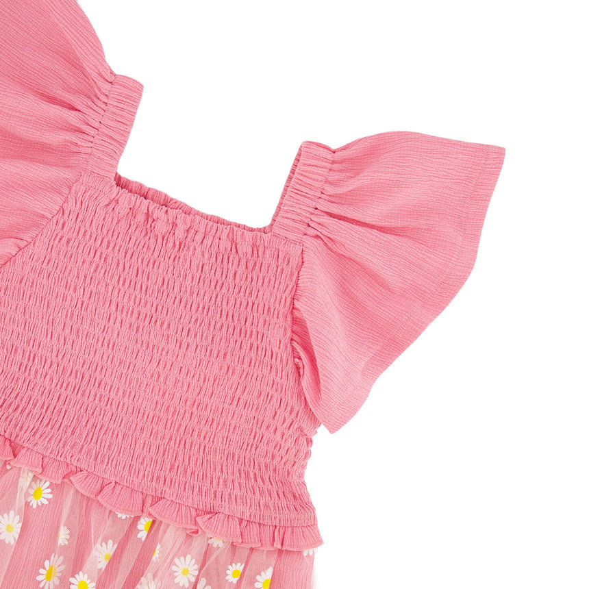 Robe Marguerites 7-10ans-Deux par Deux-2X2-H30I87-6240C-CLÉMENT