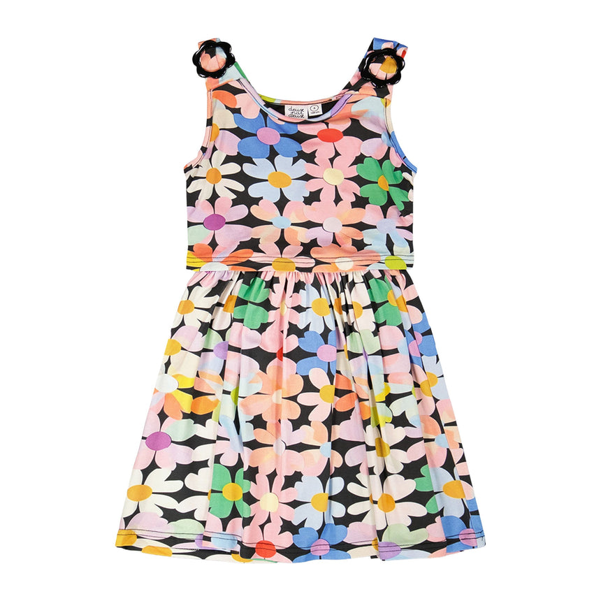 Robe Fleurs Sucré 7-10ans-Deux par Deux-Rose-7-2X2-H30J86-130C-CLÉMENT