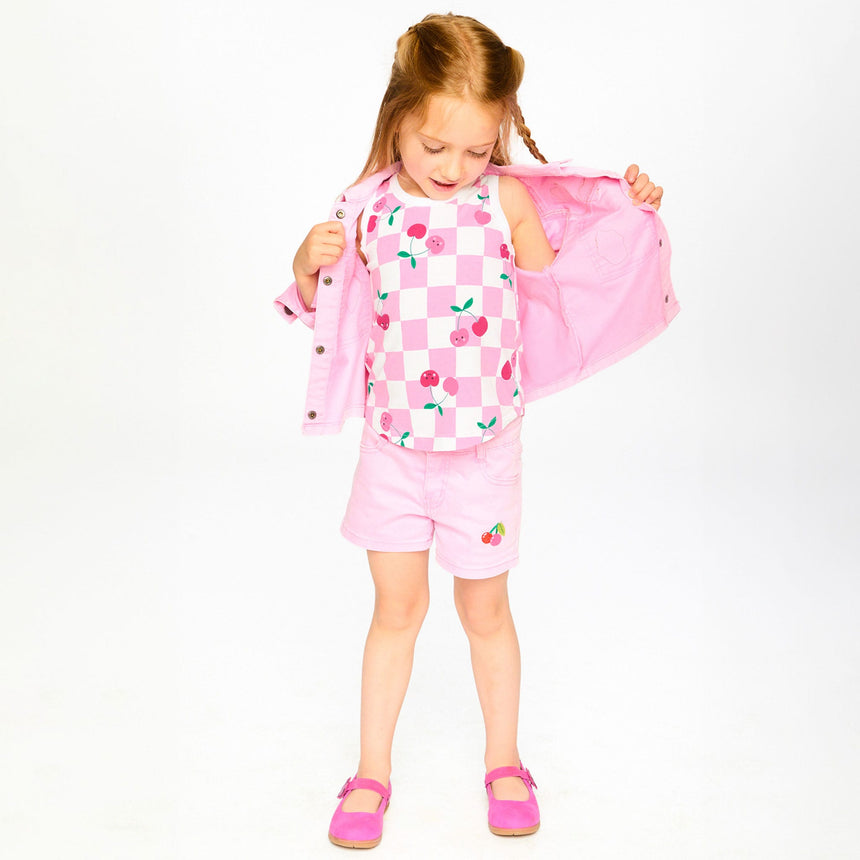 Short Denim Rose Cerise 3-6ans-Deux par Deux-2X2-H30L27-6050B-CLÉMENT