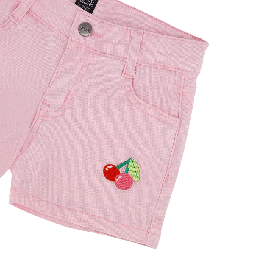 Short Denim Rose Cerise 3-6ans-Deux par Deux-2X2-H30L27-6050B-CLÉMENT