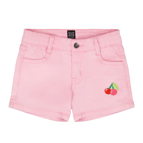 Short Denim Rose Cerise 7-10ans-Deux par Deux-Rose-7-2X2-H30L27-6050C-CLÉMENT