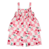 Combinaison Carreaux Cerise 3-6ans-Deux par Deux-2X2-H30L40-140B-CLÉMENT