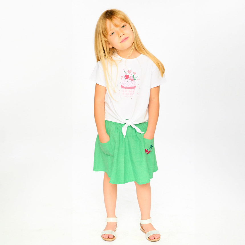 T-shirt Cupcake Cerise 3-6ans-Deux par Deux-2X2-H30L70-100B-CLÉMENT