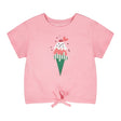 T-shirt Crème Glacé Cerise 3-6ans-Deux par Deux-Rose-3-2X2-H30L70-6050B-CLÉMENT