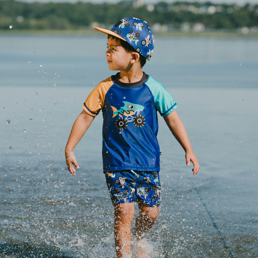 Maillot Short Monster Truck2-6ans-Deux par Deux-2X2-H30OB10-160-CLÉMENT