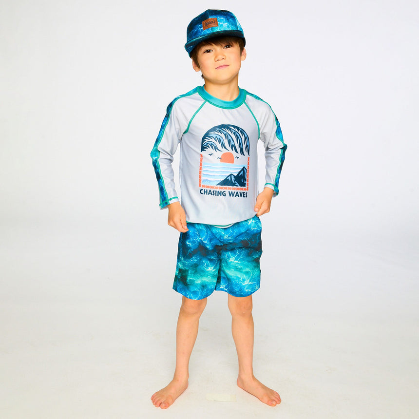 T-shirt Maillot Vagues 2-6ans-Deux par Deux-2X2-H30OB50-1190-CLÉMENT